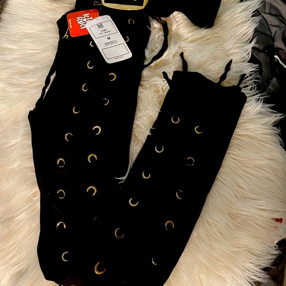 Lace up black pants . - Picture 4 of 4